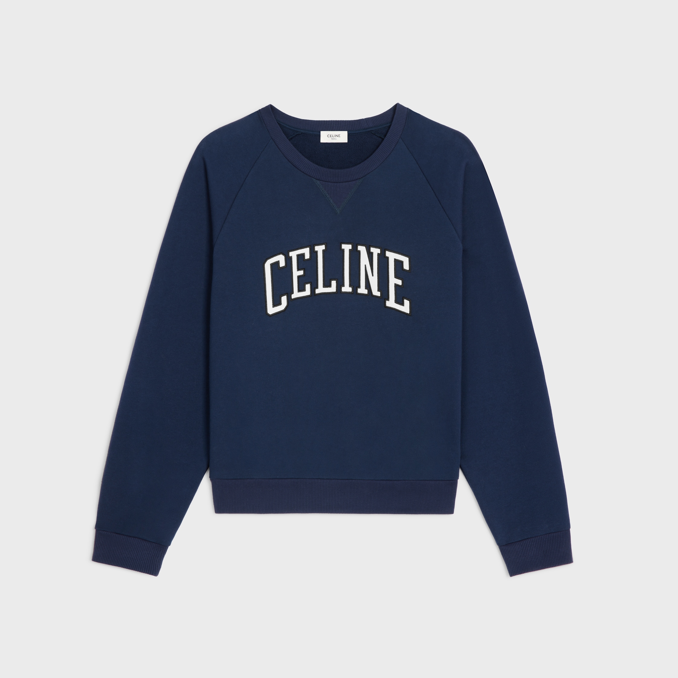 【CELINE】レギュラースウェットシャツ コットンフリース ブルー レギュラー スウェットシャツ / コットンフリース - | CELINE