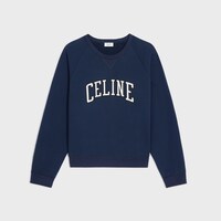 regular sweatshirt IN cotton fleece - NAVY/ECRU/BLACK -  - 1 | CELINE