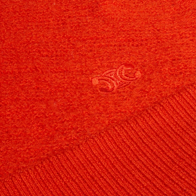 crewneck sweater IN WOOL - BRIGHT RED -  - 1 | CELINE
