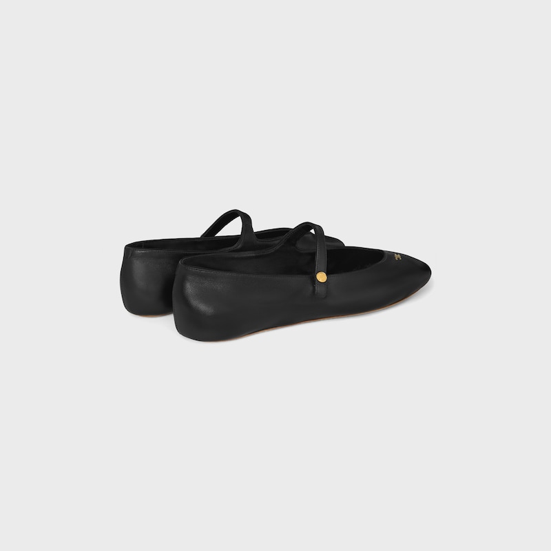 BALLET BALLERINA IN LAMBSKIN - BLACK -  - 1 | CELINE