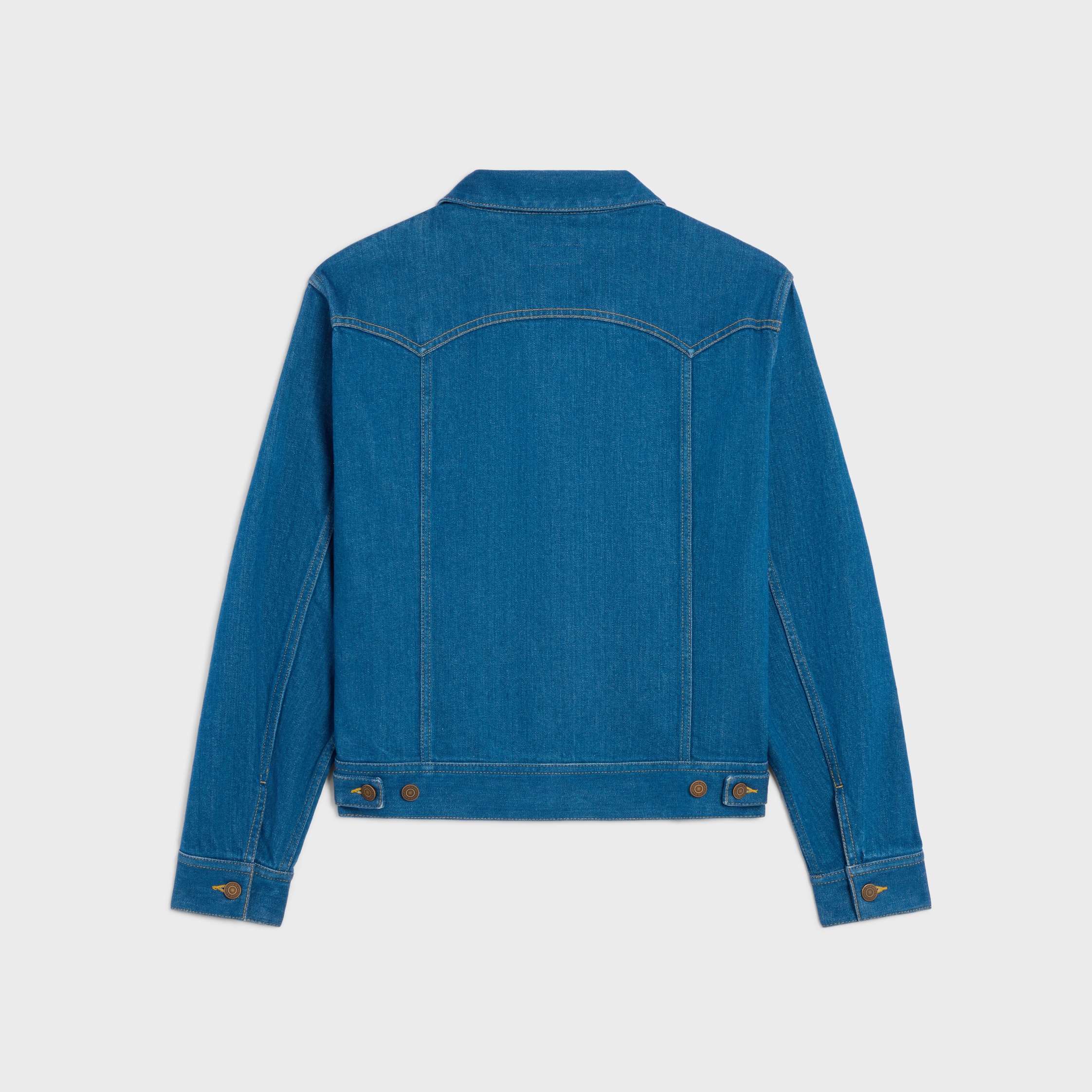 トレンチコート CELINE | TRUCKER JACKET IN BLUE ECLIPSE WASH DENIM trucker jacket in royal indigo wash denim - CLASSIC BLUE