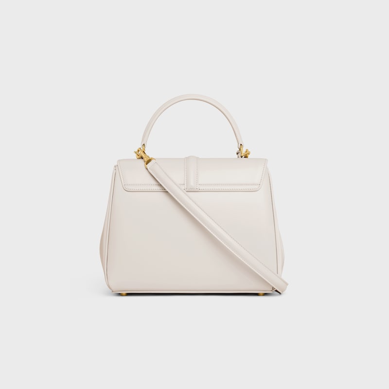 Small 16 Bag IN satinated calfskin - RICE - TOP-HANDLE BAGS - 1 | CELINE