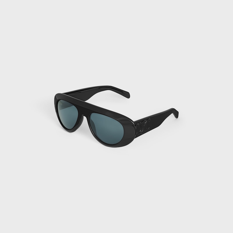 Triomphe Stamp 01 sunglasses in Acetate - BLACK -  - 1 | CELINE