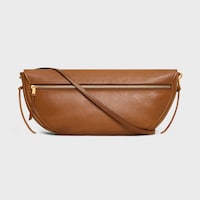 HALFMOON SOFT TRIOMPHE BAG IN SUPPLE SHINY LAMBSKIN - SOFT TAN - SOFT TRIOMPHE - 2 | CELINE