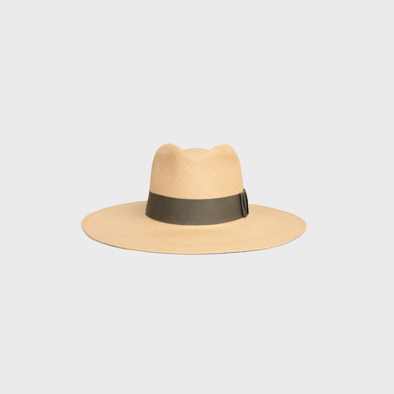 triomphe panama hat in straw - NATURAL / ARGIL KAKI -  - 1 | CELINE