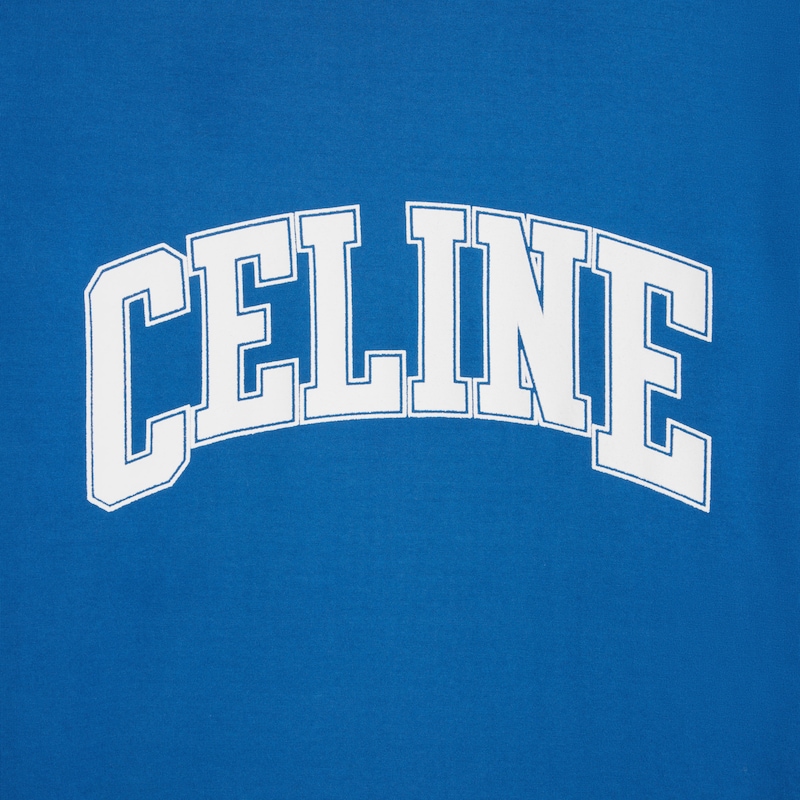 ロングスリーブ Tシャツ / コットンジャージー - ブルーアンカー / グリメランジュ / オフ -  - 1 | CELINE