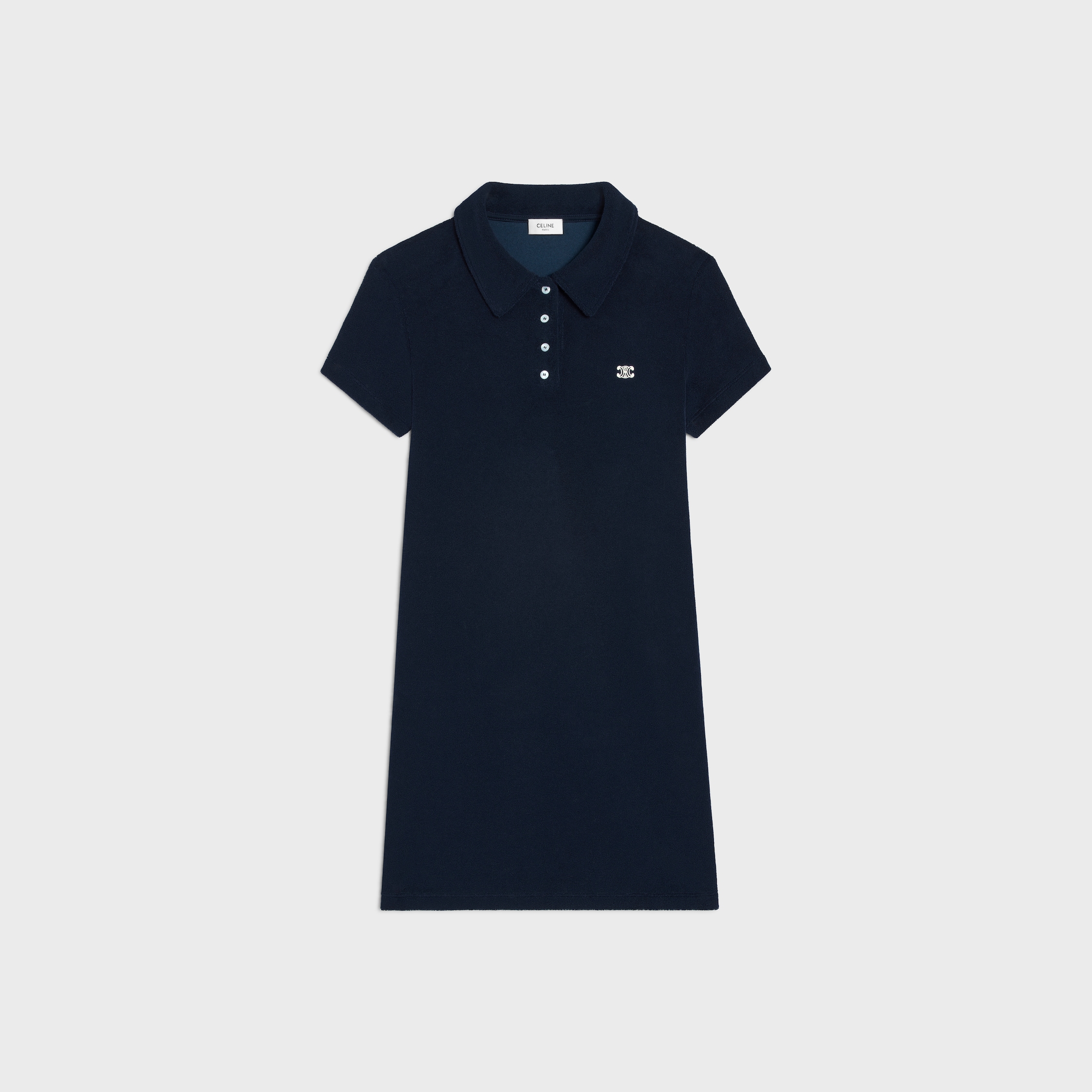 CELINE セリーヌ ビスコース ブレンド ドレス 2R86E865C38NO CELINEセリーヌ ビスコースブレンドドレス ラインストーン