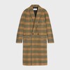 スモーキングコート タータンチェック / ウール - ブラウン / グリーン -  - 1 | CELINE