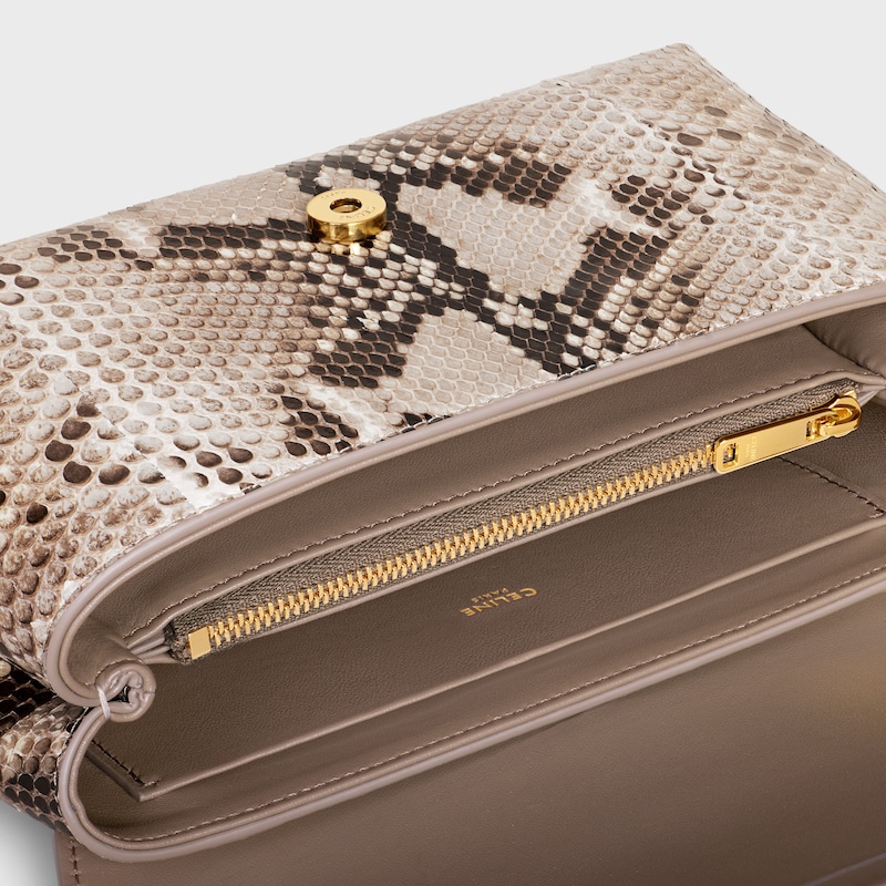 TEEN CELINE VICTOIRE BAG in PYTHON - NATURAL - MORE LINES - 1 | CELINE