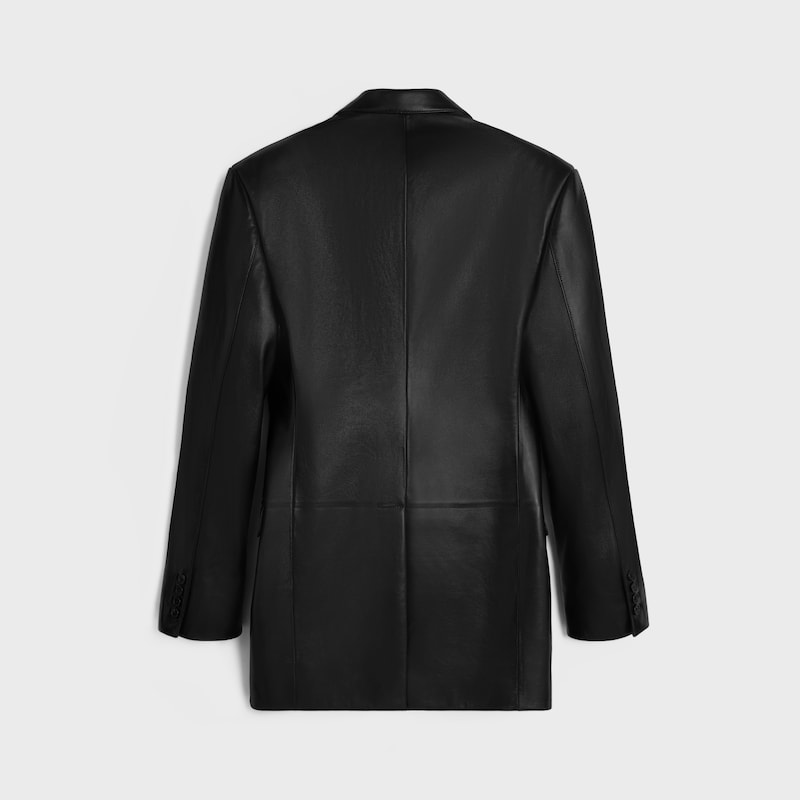 tailored jacket IN Lambskin - BLACK -  - 1 | CELINE