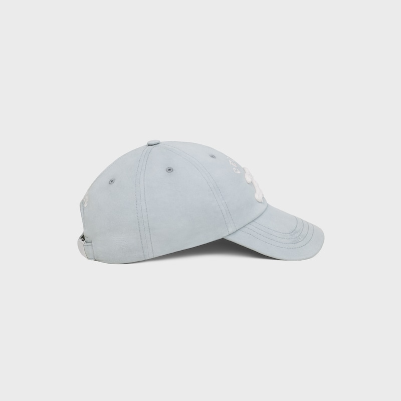 vivienne cap IN LIGHT COTTON GABARDINE - FADED GREY -  - 1 | CELINE