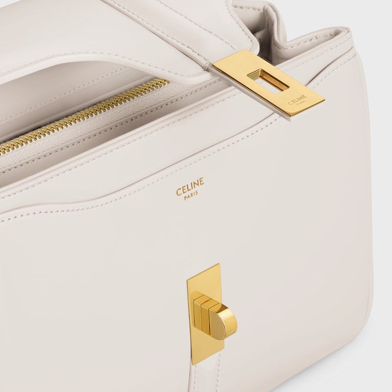 Small 16 Bag IN satinated calfskin - RICE - TOP-HANDLE BAGS - 1 | CELINE