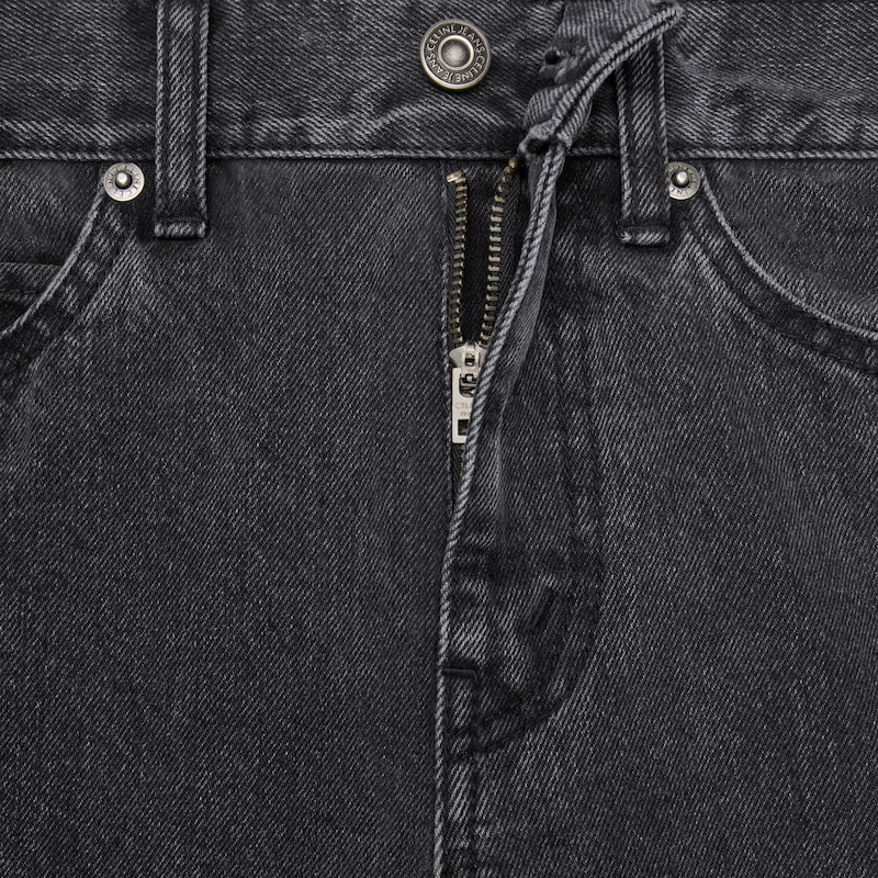 jolene jeans IN cotton Denim - CHARCOAL + DEBOSSED GOLD FOIL -  - 1 | CELINE