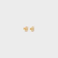 CELINE⭐︎トリオンフ ピアス片耳 楽天市場】CELINE セリーヌ Triomphe Sparkle Hoops Earrings