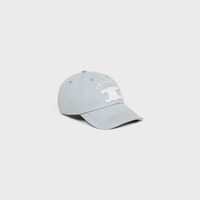 vivienne cap IN LIGHT COTTON GABARDINE - FADED GREY -  - 1 | CELINE