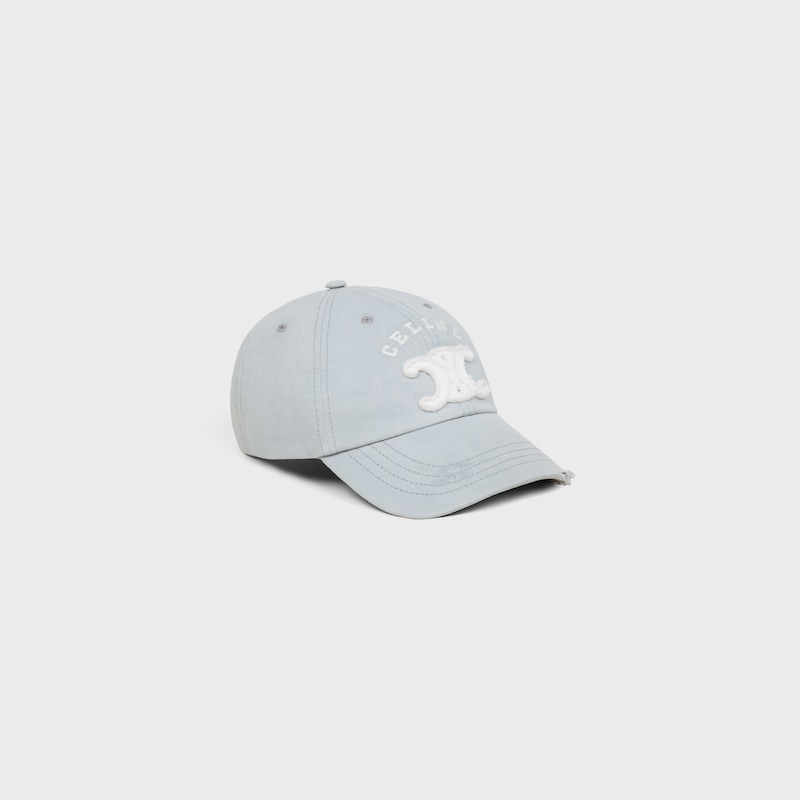vivienne cap IN LIGHT COTTON GABARDINE - FADED GREY -  - 1 | CELINE