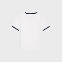 PARIS棉质平纹针织T恤 - 荧光白 / 海军蓝 / 黑色 -  - 2 | CELINE