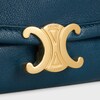 HALFMOON SOFT TRIOMPHE BAG IN SUPPLE SHINY LAMBSKIN - TEAL BLUE - SHOULDER BAGS - 1 | CELINE