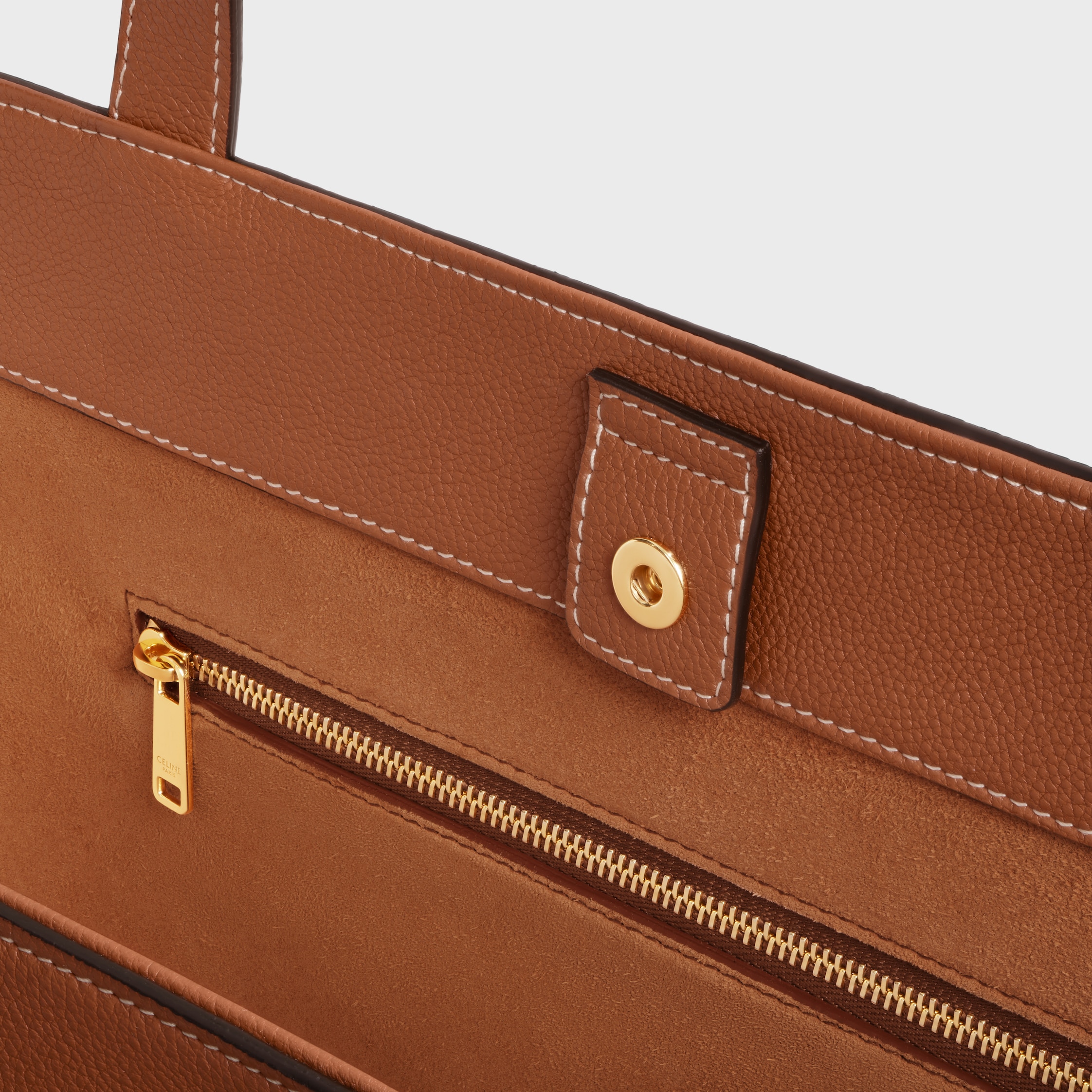 MEDIUM CABAS ANAÏS CUIR TRIOMPHE IN Grained calfskin - TAN | CELINE