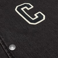 loose celine teddy jacket in charcoal wash denim - CHARCOAL WASH -  - 1 | CELINE