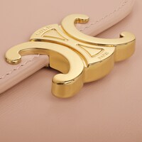 Small Flap Wallet TRIOMPHE IN Shiny calfskin - Soft Peach - TRIOMPHE - 1 | CELINE