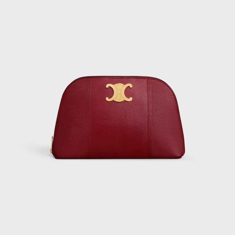 POUCH TRIOMPHE IN LIZARD - LIGHT BURGUNDY - TRIOMPHE - 1 | CELINE