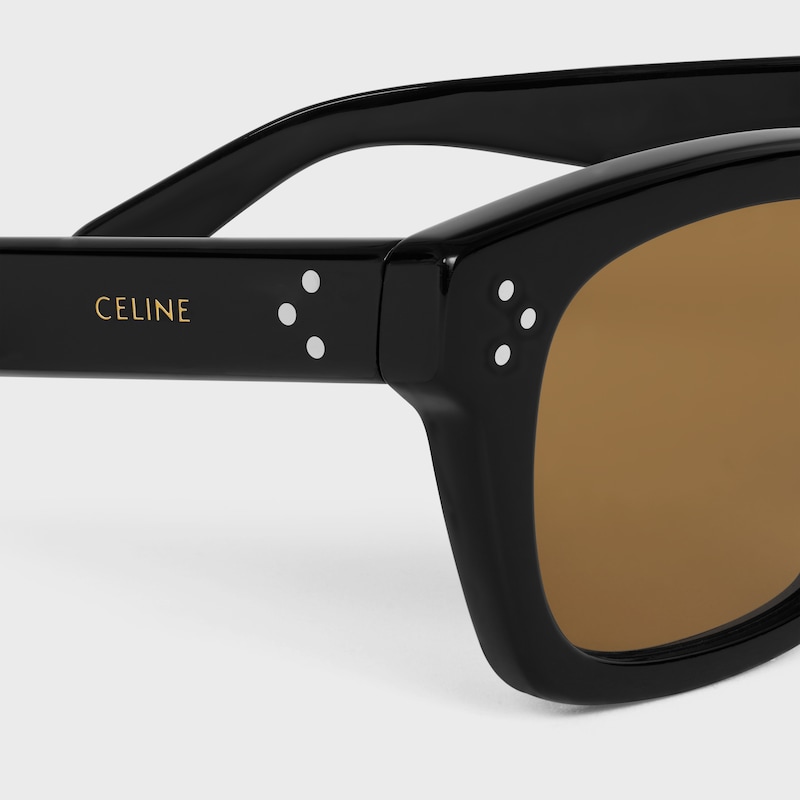 Black Frame 41 sunglasses in Acetate - Black / Nicotine -  - 1 | CELINE