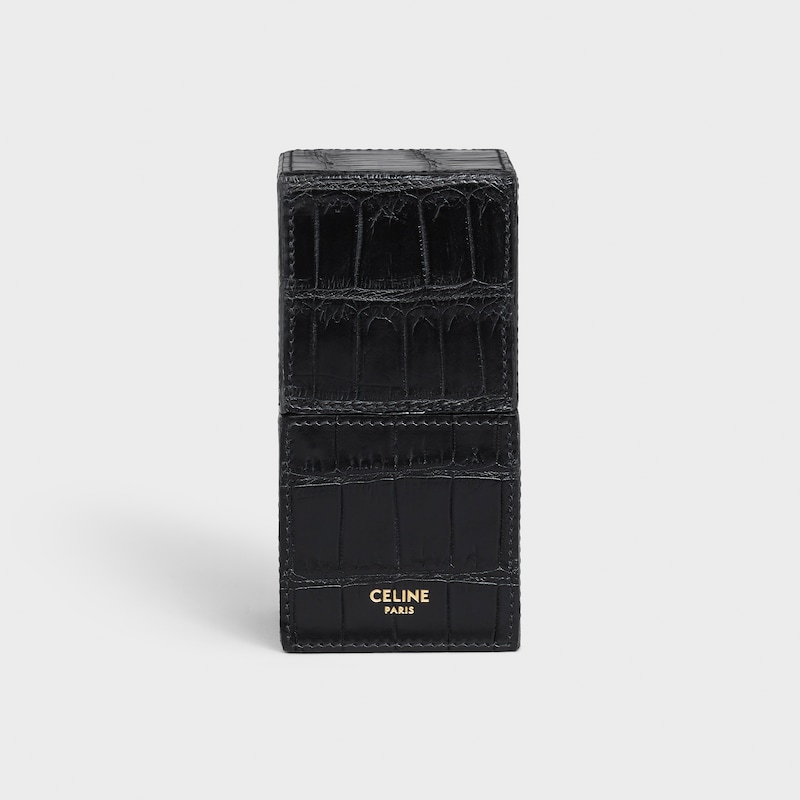 Case 1 Perfume 100ml in Crocodile - Black - BEAUTY ACCESSORIES - 1 | CELINE