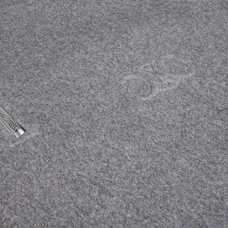 vareuse IN DOUBLE FACE CASHMERE - MEDIUM GREY -  - 1 | CELINE