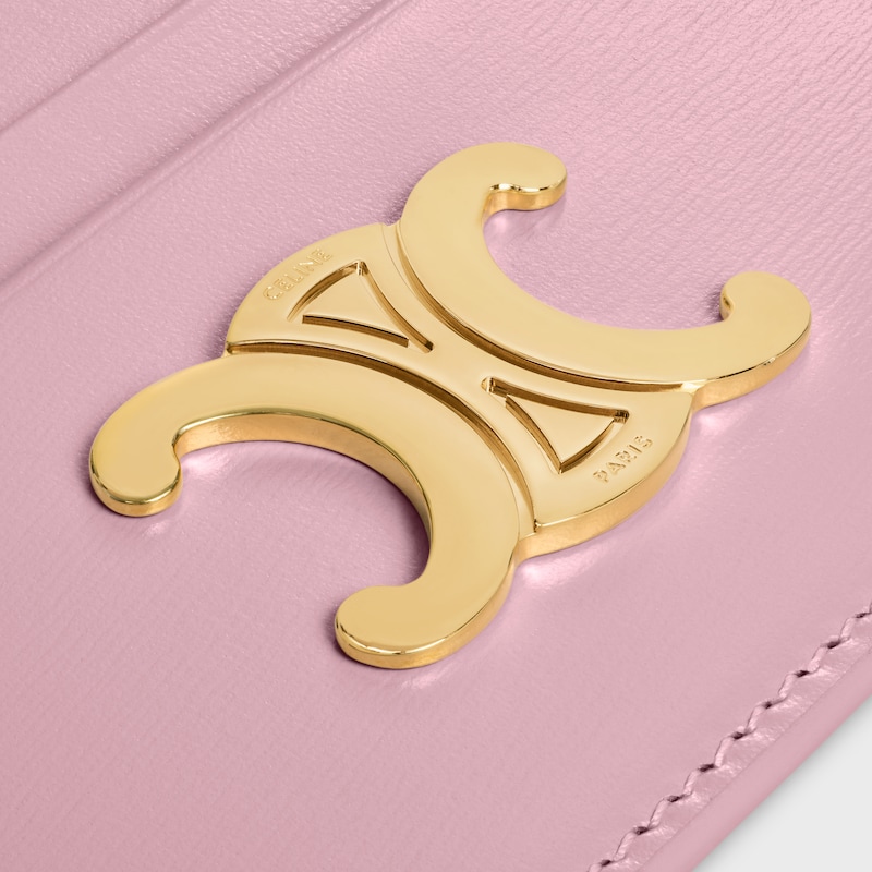 CARD HOLDER TRIOMPHE IN Shiny calfskin - DIRTY PINK - NEW - 1 | CELINE