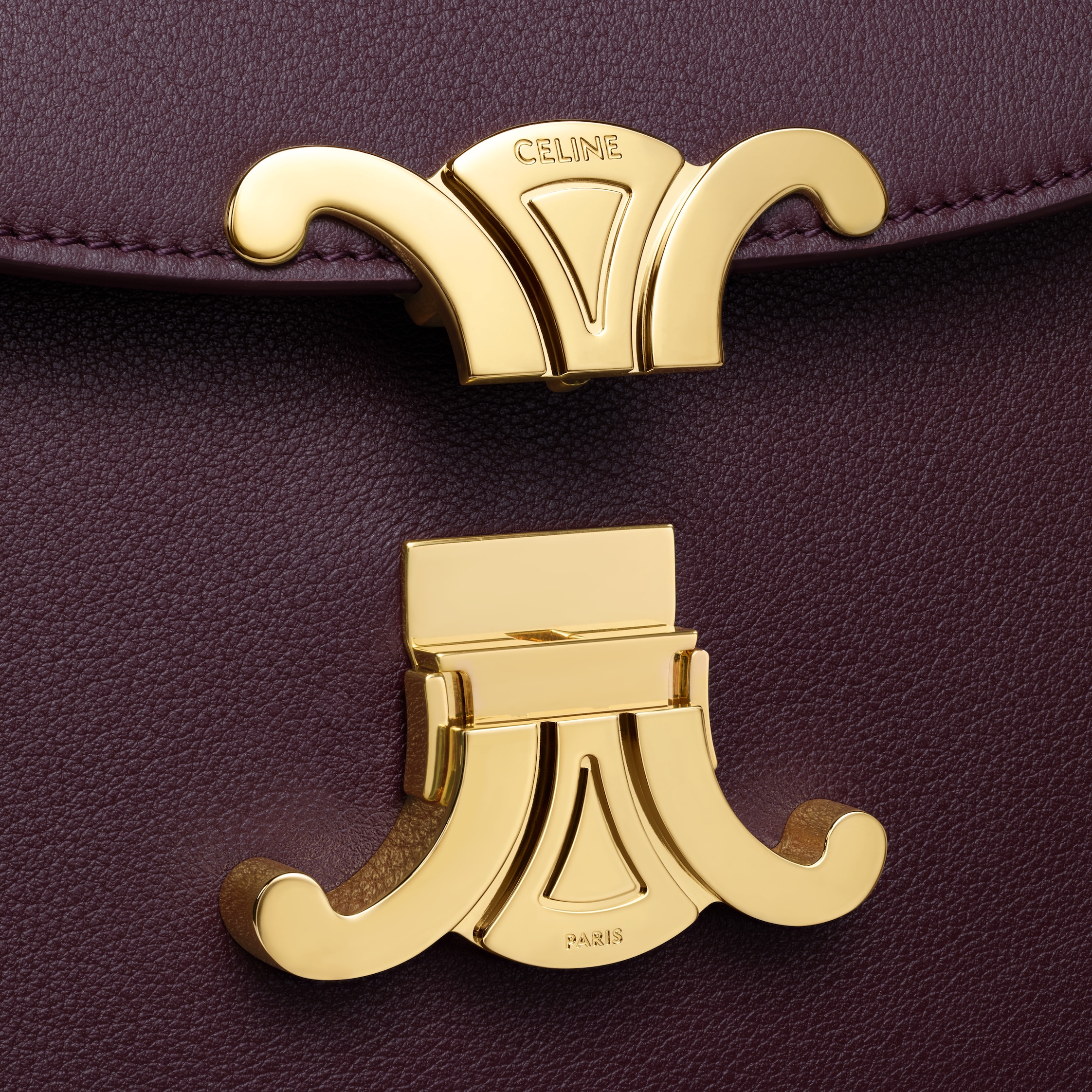 CELINE★ミディアムニノバッグ サプル グレインドカーフスキン ミディアム ストラップウォレット ニノ / サプルグレインド