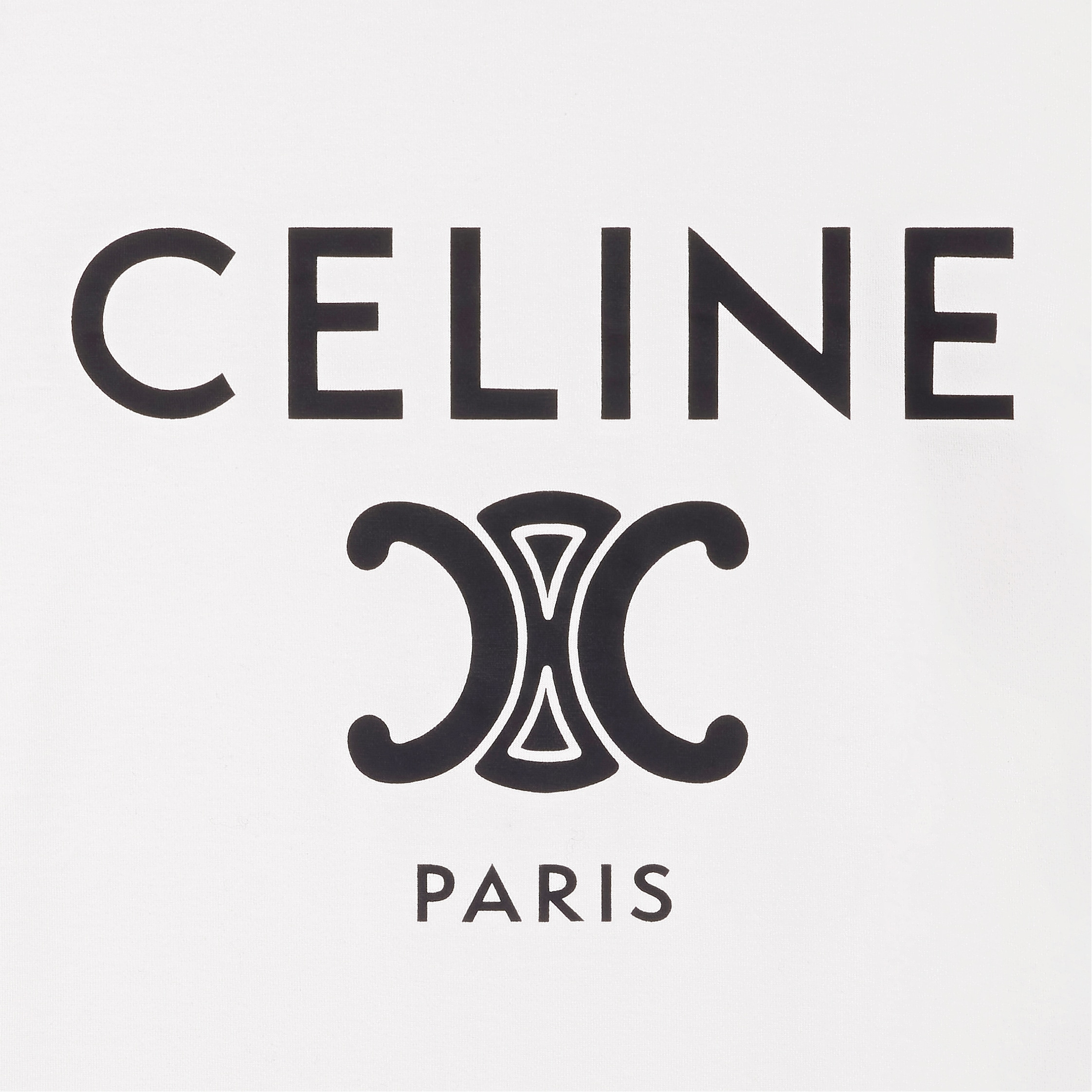 CELINE PARIS Tシャツ / コットンジャージー - オフホワイト