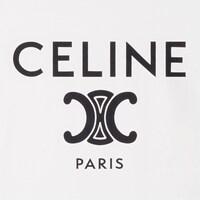 CELINE PARIS 티셔츠 - 코튼 저지 - 오프 화이트 / 네이비 / 블랙 -  - 1 | CELINE