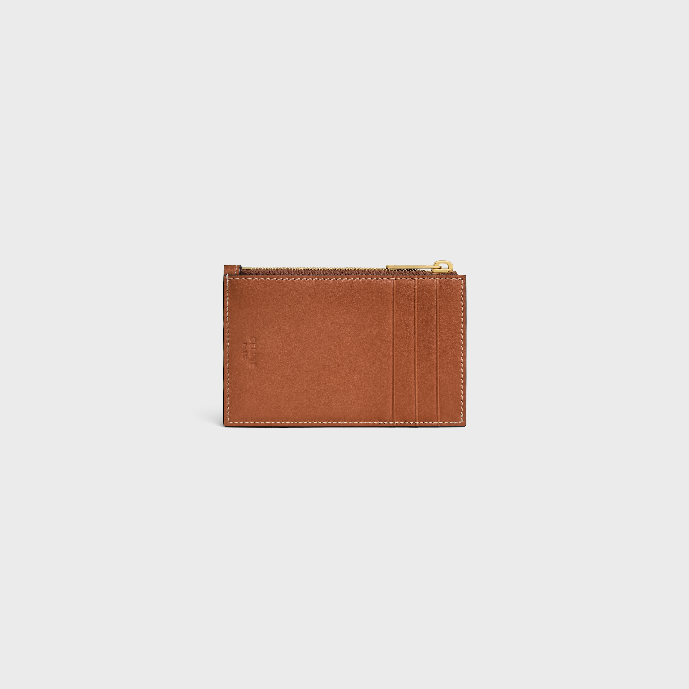 ★新作【CELINE】ナチュラルカーフスキン カードホルダー ギフトにも♪【CELINE】トリオンフ カーフスキン カードホルダー