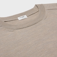 JERSEY CON CUELLO REDONDO DE LANA - TOPO CLARO -  - 2 | CELINE