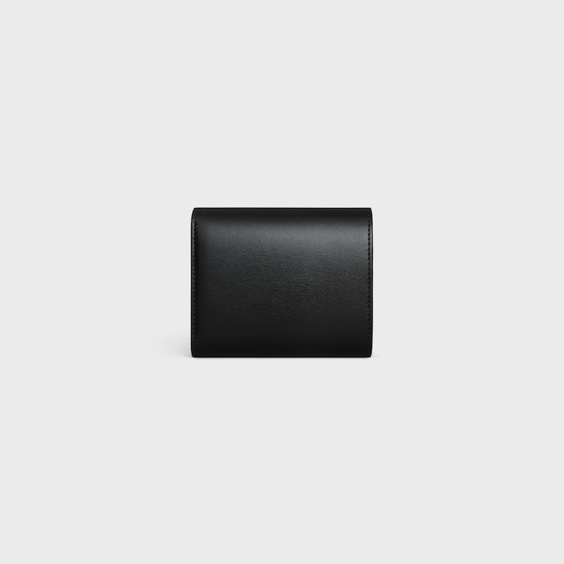 Small Flap Wallet TRIOMPHE IN Shiny calfskin - BLACK - CELINE Popular Items Selection - 1 | CELINE