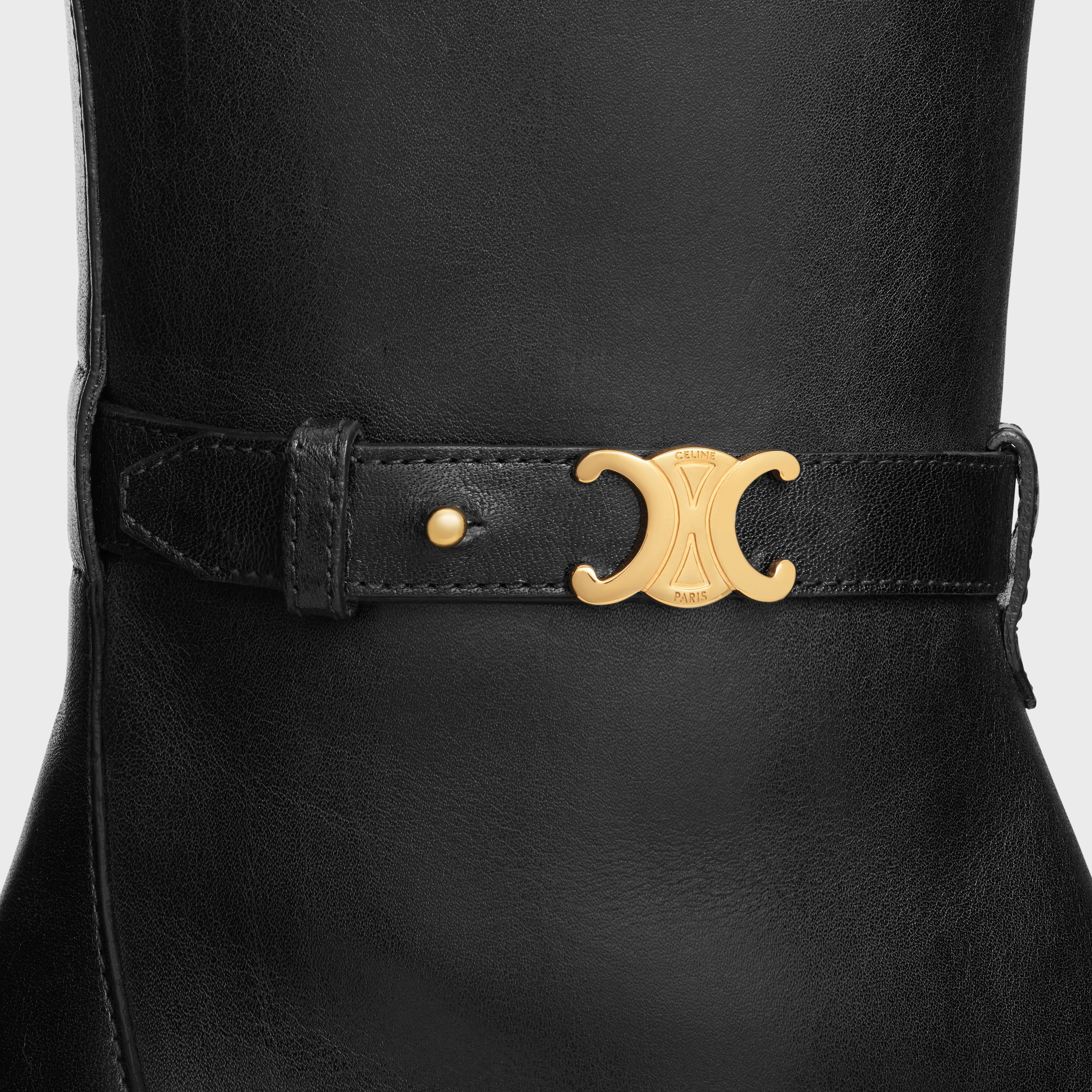 CELINE ギャランス トリオンフ ストラップ ブーツ / カーフ