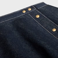 peplum skirt IN LIGHTWEIGHT cotton DENIM - RINSED -  - 2 | CELINE