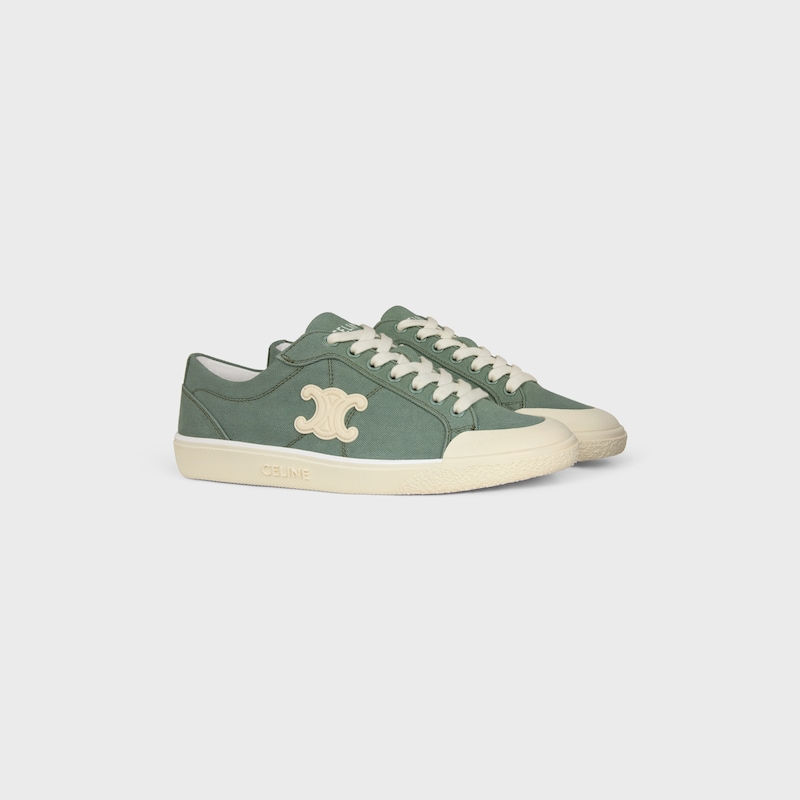 ALAN SNEAKER IN CANVAS - CELADON -  - 1 | CELINE