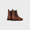 CELINE DONAVAN CHELSEA BOOT WITH BROGUES IN POLISHED BULL - TAN -  - 3 | CELINE