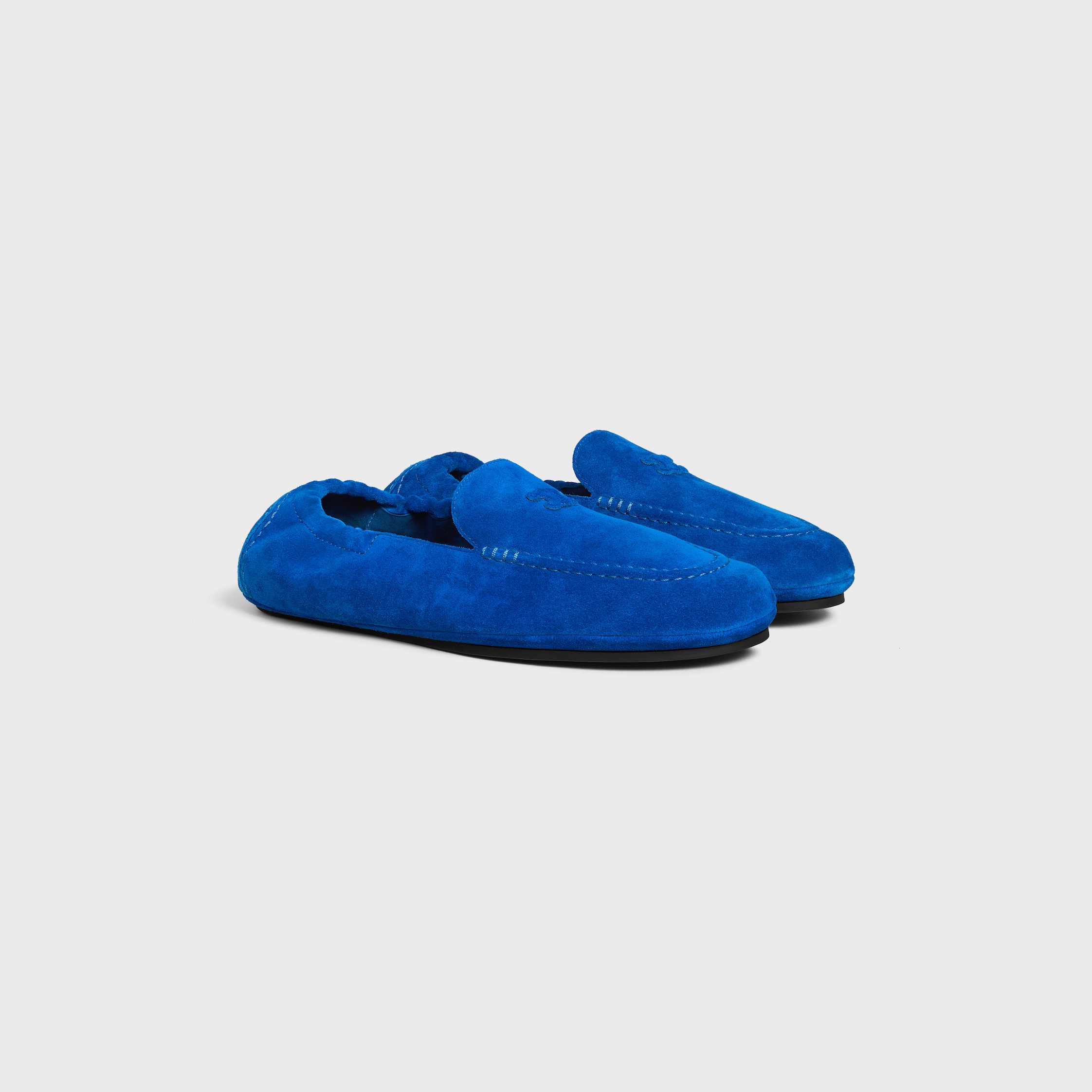 CELINE ADAM LOAFER WITH TRIOMPHE IN SUEDE CALFSKIN