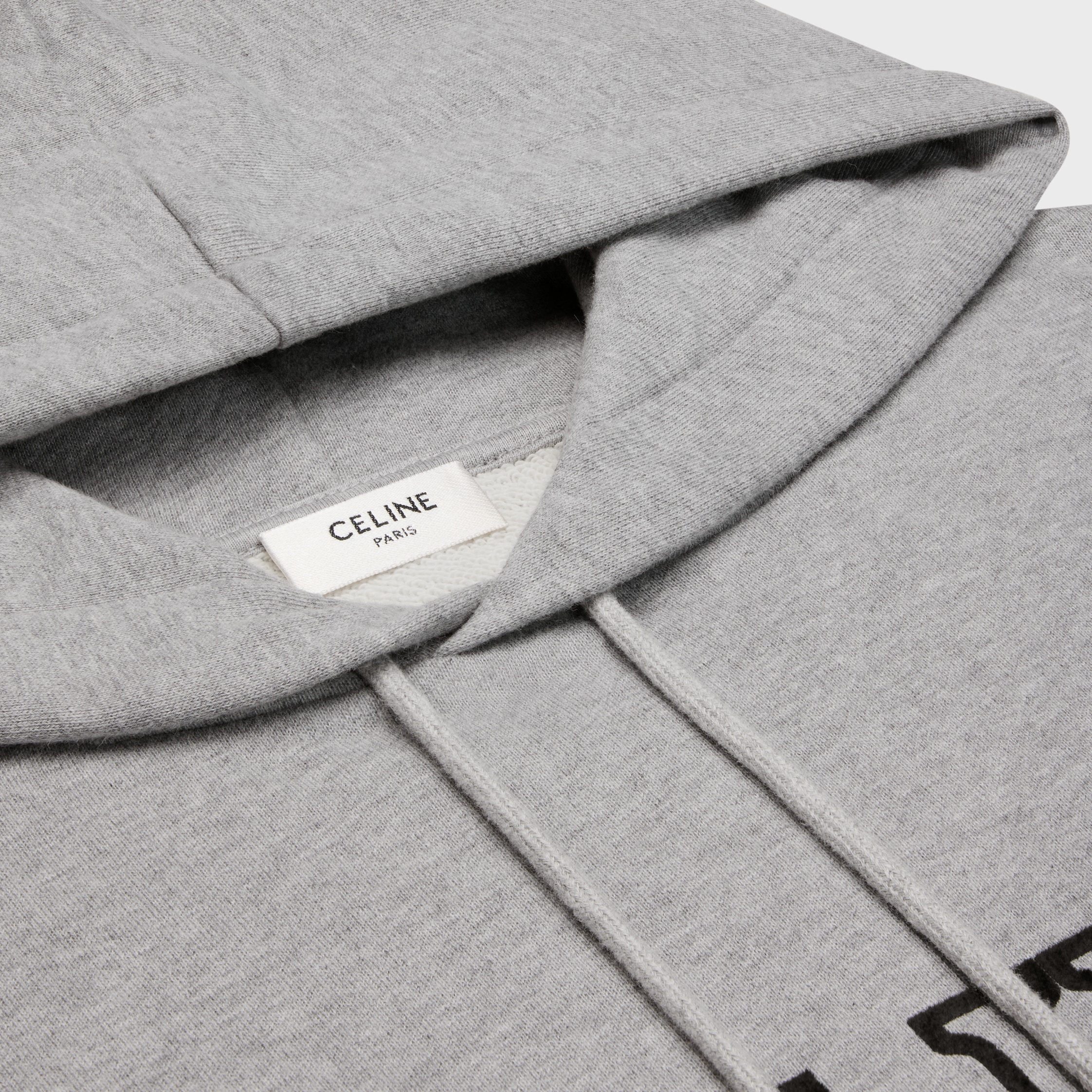 【CELINE】ルーズ フーディー コットンフリース★グレー★L CELINE ルーズ フーディー / コットンフリース - GREY MELANGE