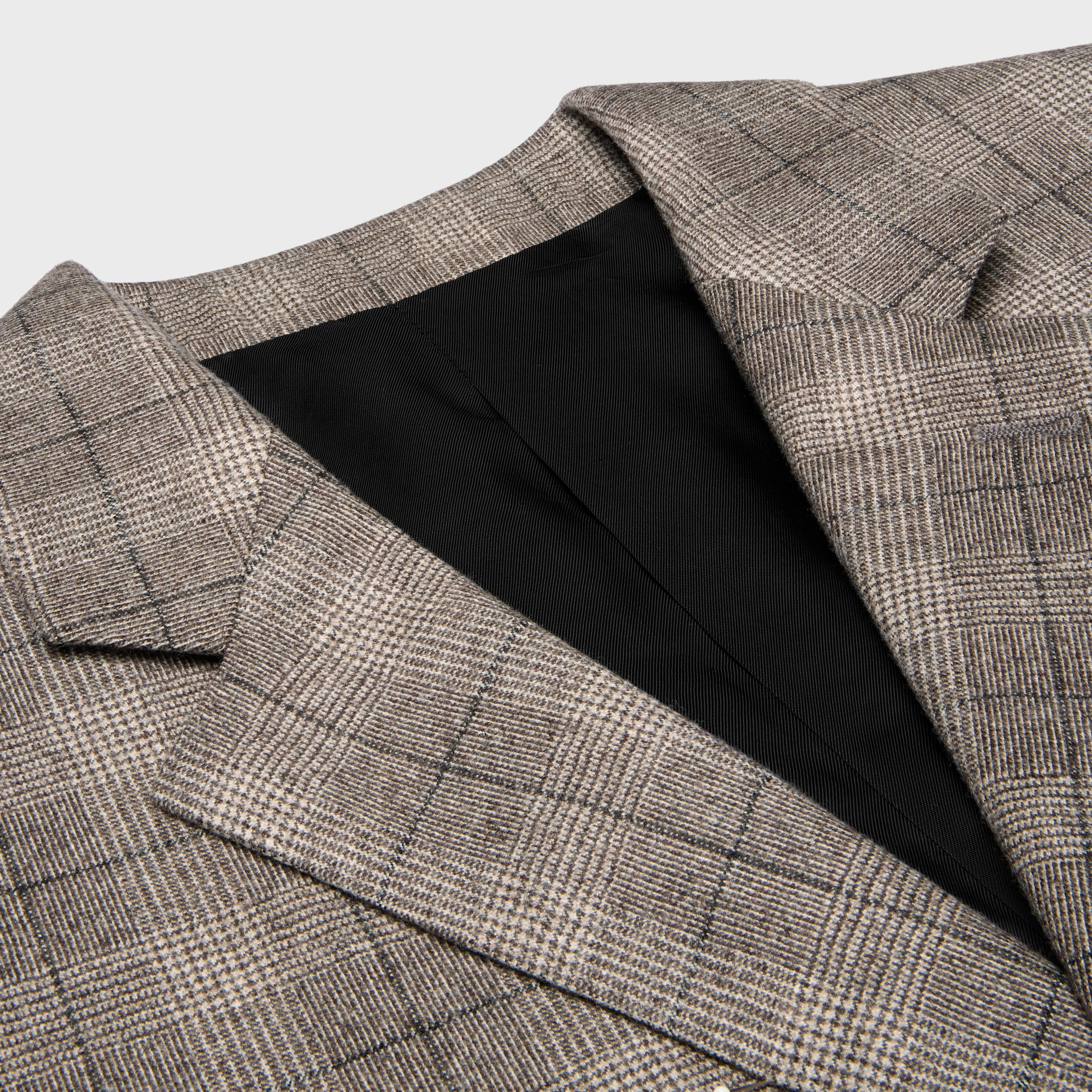 Celine セリーヌ　プリンスオブウェールズ　ジャケット　44 CELINE】ロングジャケット プリンス・オブ・ウェールズ (CELINE