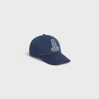 casquette baseball ancre coton lavé - INDIGO -  - 1 | CELINE