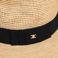 capeline triomphe raphia - NATURE/NOIR -  - 1 | CELINE