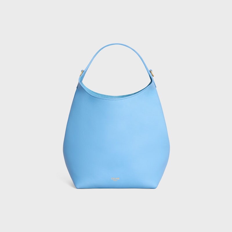 SMALL HOBO IN SUPPLE SMOOTH CALFSKIN - SKY BLUE - HOBO AND TOTE BAGS - 1 | CELINE