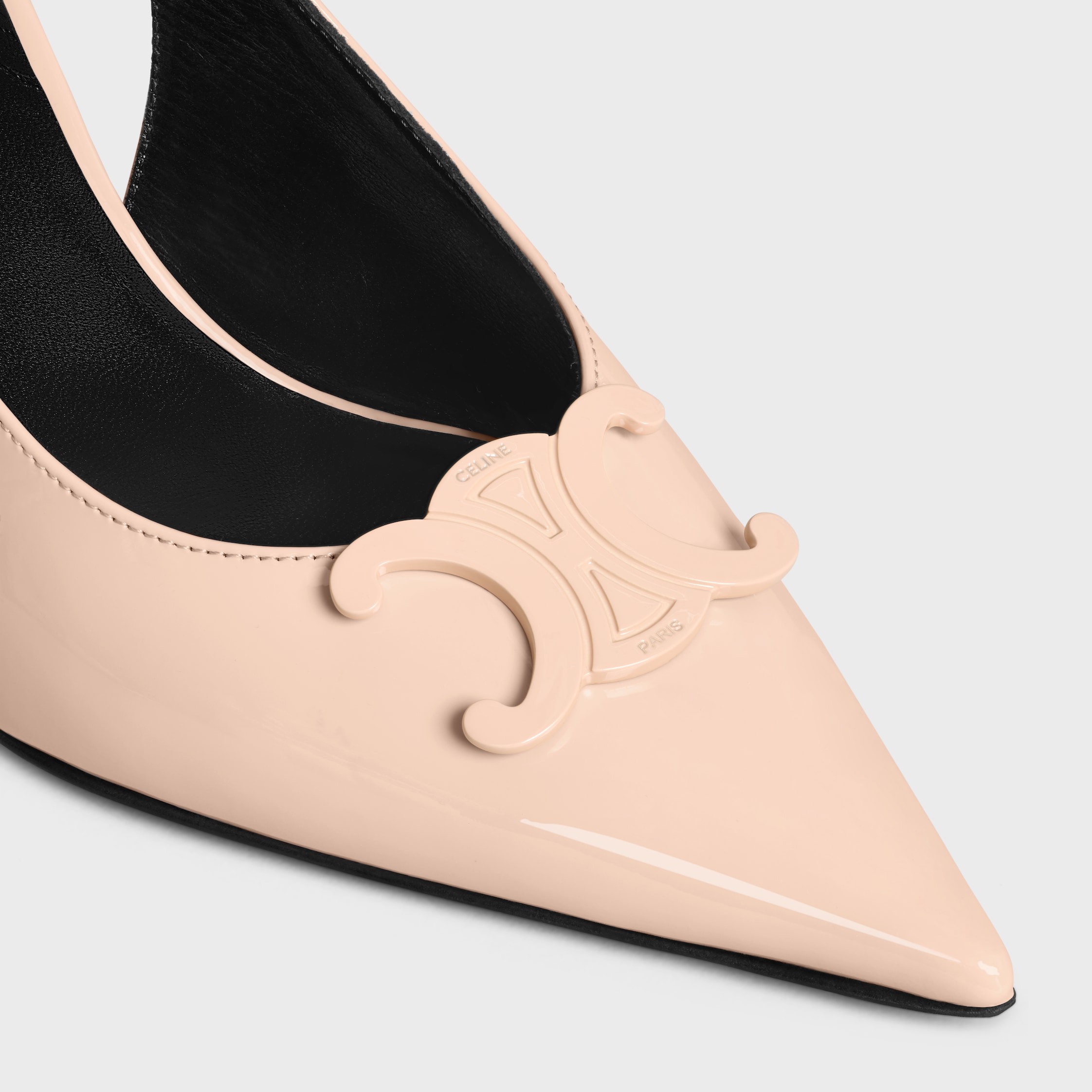 CELINE ALMA TRIOMPHE SLINGBACK IN PATENT CALFSKIN - | CELINE
