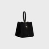 SMALL AMBER IN SUEDE AND PYTHON EFFECT CALFSKIN - BLACK - NEW - 2 | CELINE