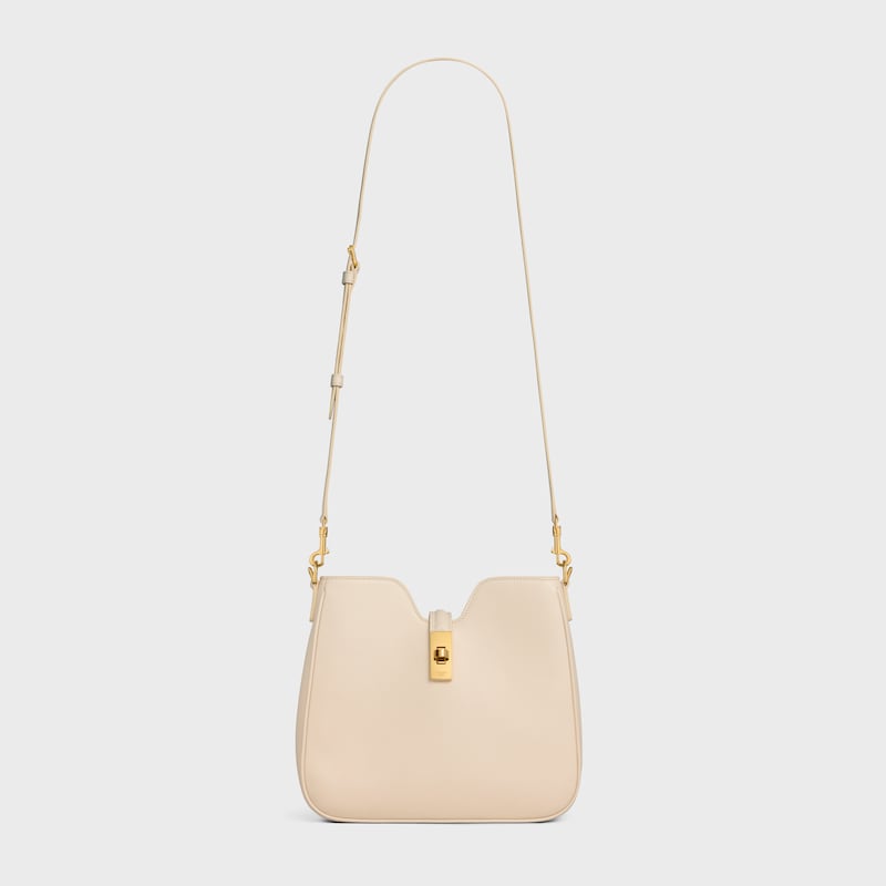 SMALL CAMILLE 16 SOFT BAG IN SMOOTH CALFSKIN - CREAM - MORE LINES - 1 | CELINE