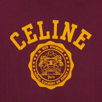 CELINE 블라종 후디 - 코튼 플리스 - BORDEAUX CETE/ BOUTON D'OR -  - 1 | CELINE